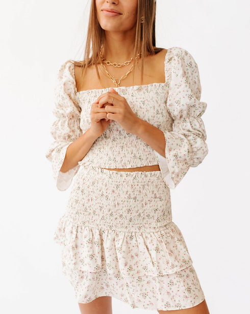 Paris Girl Floral Top *RESTOCKED*